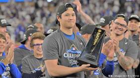“異次元”の大谷翔平がMVP、1試合3発は“50-50達成の日”以来「ショウヘイ、Congratulations!」歓喜のシャンパンファイトで監督も祝福|TBS NEWS DIG