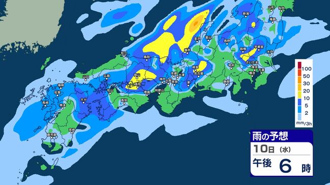 【大雨情報】長野県 10日昼過ぎから夜遅くにかけ 大気の状態が非常に不安定【雨のシミュレーション画像】北部・中部60ミリ(~11日午前6時・多い所)長野地方気象台|TBS NEWS DIG