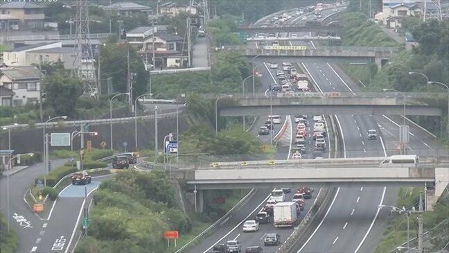 中央道　上り線　小仏トンネルを先頭に24km、勝沼ICを先頭に8kmの渋滞　【午後5時現在】|TBS NEWS DIG