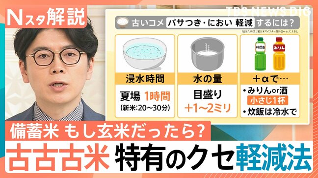 まもなく流通“古古古米” 価格は適正？ もし玄米だったら？ パサつき・においを軽減するには？【Nスタ解説】|TBS NEWS DIG