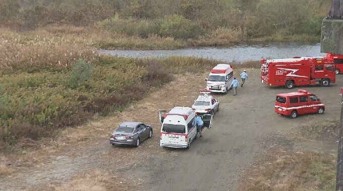 名取川で車が水没　通報から30分後、男性を救助も意識不明の重体　仙台|TBS NEWS DIG