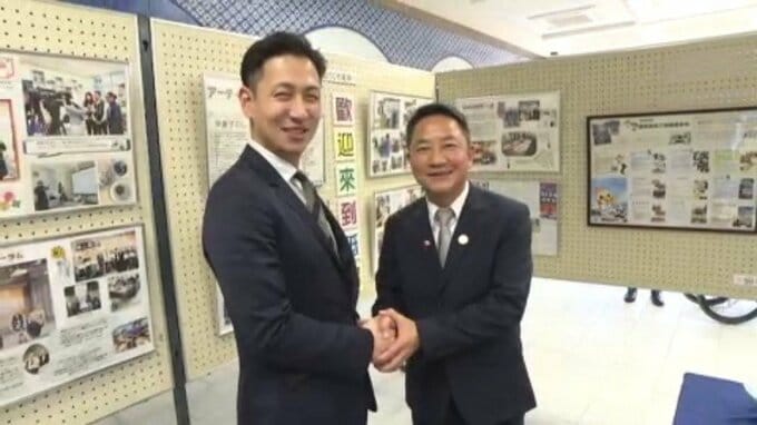 台湾・新平市の鶯歌区から代表団が愛媛県砥部町に表敬訪問|TBS NEWS DIG