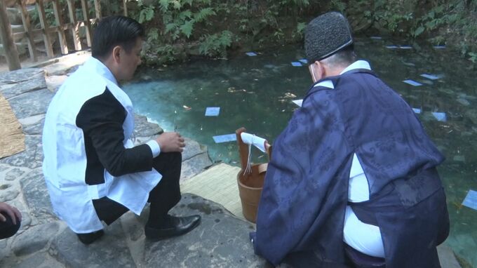八重垣神社で今年も「お水取りの儀」　島根県松江市|TBS NEWS DIG