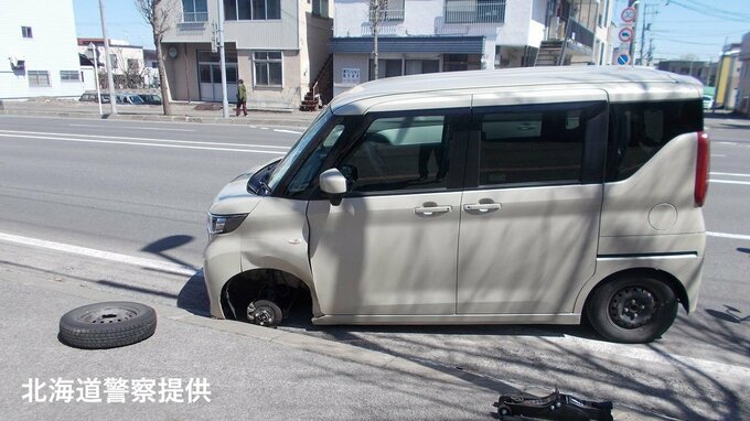 1週間ほど前に“異音”で点検に向かう途中…左前タイヤ脱落　20代男性が去年11月自分で冬タイヤに交換　北海道旭川市・国道40号|TBS NEWS DIG