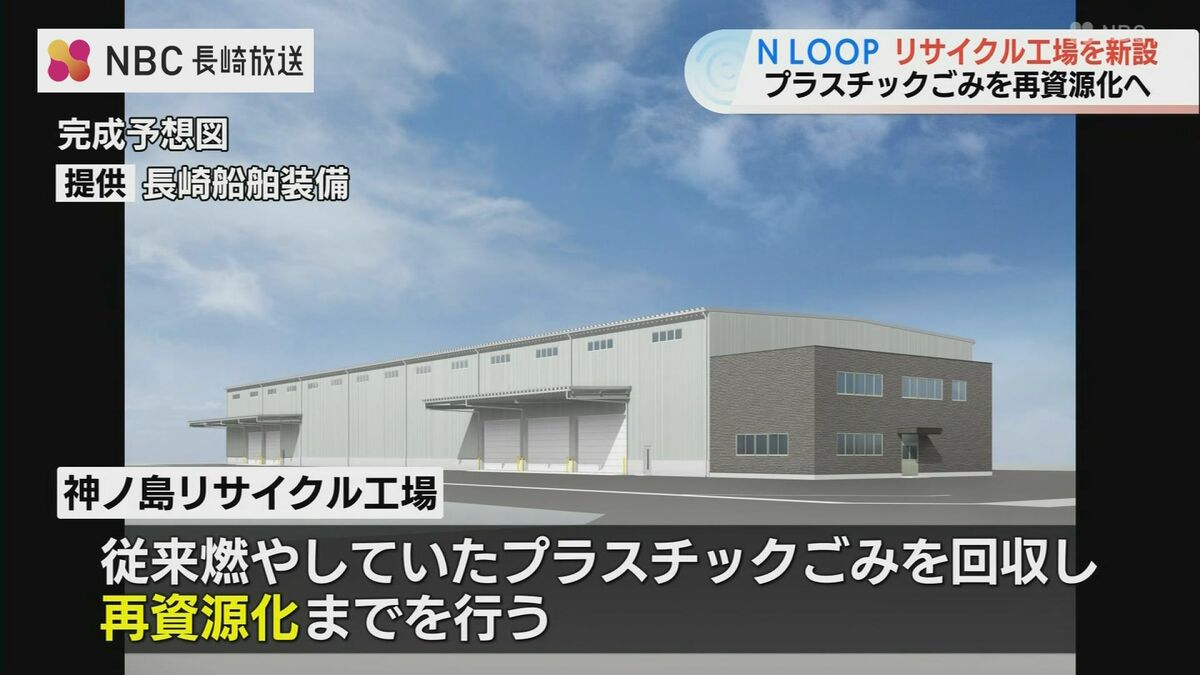 プラスチックごみを再資源化 長崎市でリサイクル工場の起工式（NBC