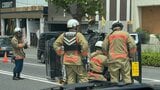 「車と車の交通事故で1台が横転している」　広島市西区中広町にある交差点内で出会い頭の事故　横転した軽乗用車に乗っていた女性2人がけが　|　RCC NEWS | 広島ニュース | RCC中国放送