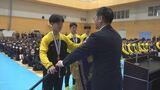 「3冠目指し もう一度足もとを見つめ直す」全国大会2連覇 駿台甲府ハンドボール部が優勝報告会 | 山梨のニュース | UTYテレビ山梨