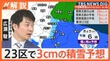 関東で“警報級”の大雪になるおそれ…東名高速道路や首都高速道路など「予防的通行止め」も【Nスタ解説】|TBS NEWS DIG