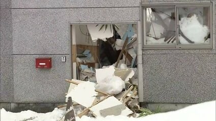 積雪192cmの青森市浪岡で建物が壊れる被害 観測史上最大 積雪192cmの青森市浪岡で建物が壊れる被害 観測史上最大
