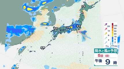 台風9号】「大型で猛烈な台風」に発達 6日(月)にも900hPa・最大瞬間
