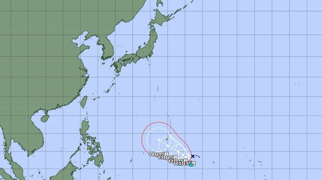 "台風のたまご" はあすには台風に発達か　今後 "非常に強い" 台風に　このあとの勢力と進路を詳しく　最大瞬間風速は？ 今後の全国の天気を画像で　気象庁|TBS NEWS DIG
