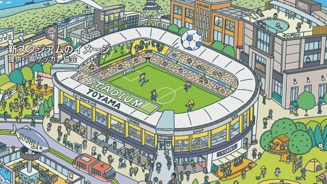 サッカー専用スタジアム建設に向け始動 2030年代前半の開業を目指し 初の協議会 富山|TBS NEWS DIG