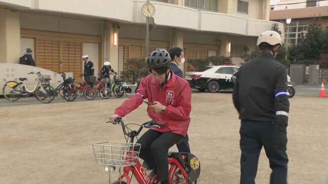 ことし4月から自転車“青切符”始まる 警察がシェアサイクル事業者に周知 「利用者にいかに通知していくかが大事」 自転車の安全利用呼びかけ |TBS NEWS DIG