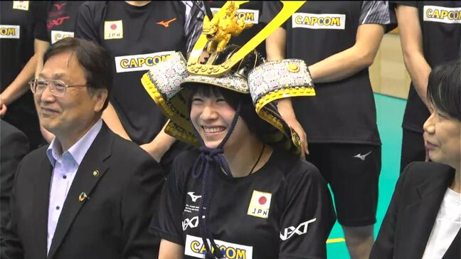 バレー女子日本代表が合宿開始　大谷翔平ホームランかぶとの古賀紗理那「縁起が良い」鹿児島・薩摩川内市|TBS NEWS DIG