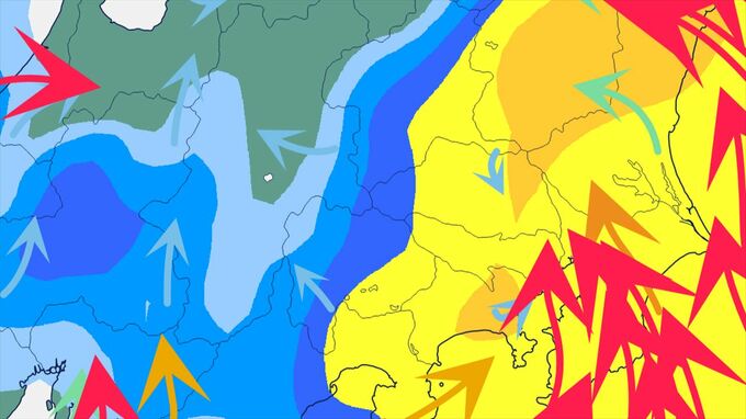 【関東甲信】1日明け方～夜遅くにかけ土砂災害、低い土地の浸水、河川の増水に注意・警戒　1日18時までの24時間降水量は関東地方南部で120ミリ予想【ゴールデンウィークの天気はどうなる　雨と風のシミュレーション】　|　山梨のニュース | ＵＴＹテレビ山梨