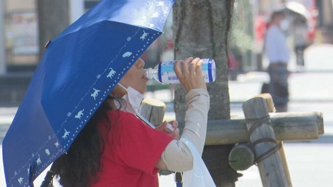 山梨県内に熱中症警戒アラート　日中の予想最高気温は甲府で39℃、河口湖で34℃　気象台は熱中症に警戒を呼びかけ|TBS NEWS DIG