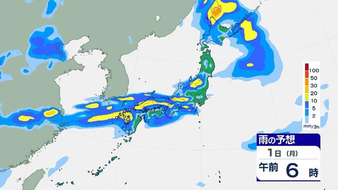 【大雨情報】九州北部250ミリ、東海近畿200ミリ、東北180ミリ　警報級の可能性が「高」福岡佐賀大分熊本広島島根山口滋賀奈良岐阜石川福井青森秋田山形　【全国の雨シミュレーション】|TBS NEWS DIG