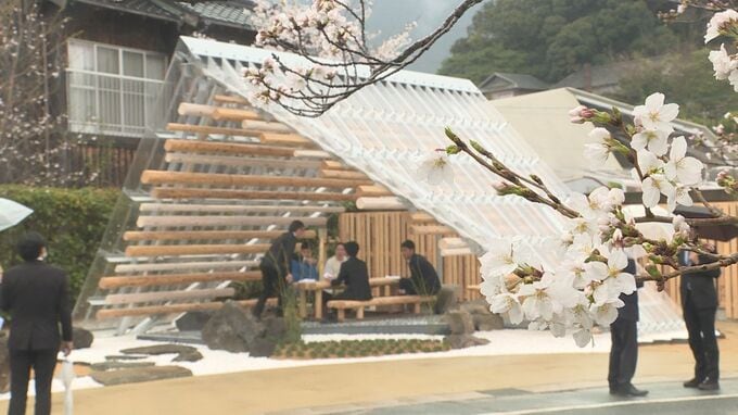 デザインは世界的建築家　下関市川棚温泉に「癒やしの庭」完成　|　山口のニュース・天気・防災｜tys NEWS｜ｔｙｓテレビ山口