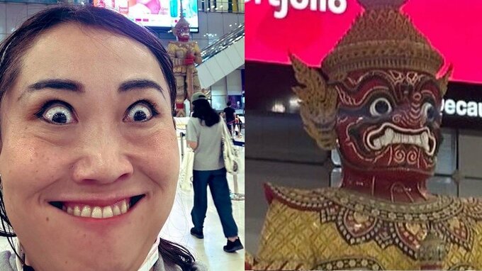 【キンタロー。】吉報　タイでも変顔は通用しました「海超えても流石だわ」などの声|TBS NEWS DIG