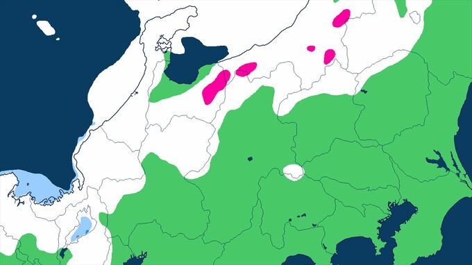 【大雪情報】　長野県小谷６２センチ、群馬県みなかみ町藤原４７センチ　関東地方北部と長野県で大雪となる所が　【雪と雨のシミュレーション】　|　山梨のニュース | ＵＴＹテレビ山梨