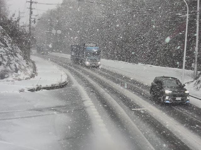 大雪情報】広島県の山地では20日は大雪に 山間部の道路はすでに積雪