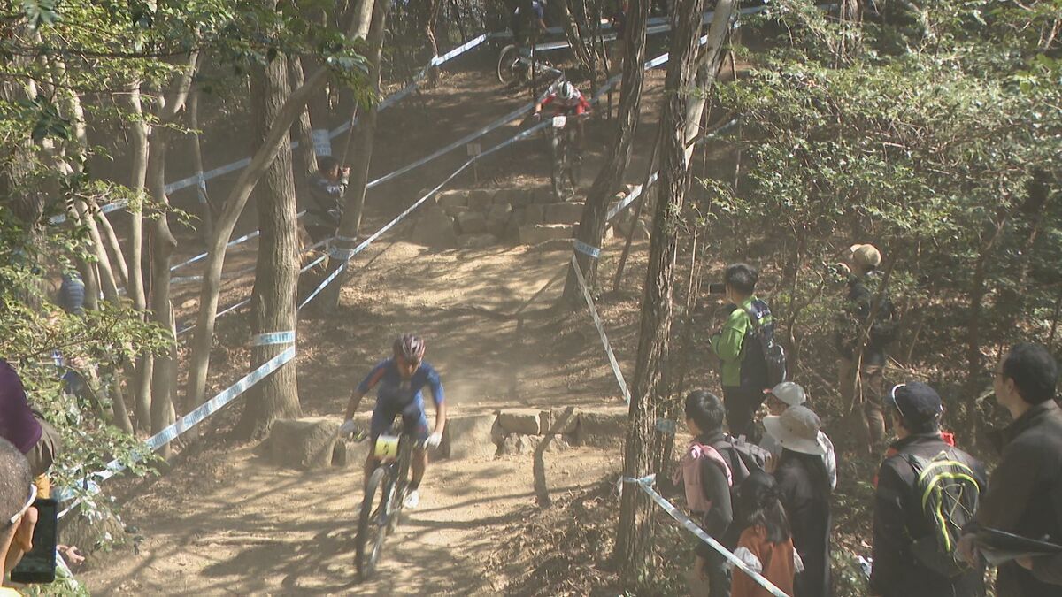 「アジア大会 愛知・名古屋」本番と同じ会場でマウンテンバイクの“テスト大会” 名古屋・守山区の小幡緑地をMTBが疾走