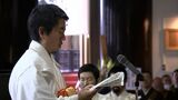 100日間の修行を終えた僧侶が帰山し修了奉告 1日7回の水行など厳しい修行 稲荷副山主は「修法師」に【岡山】|TBS NEWS DIG