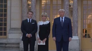 マクロン大統領とトランプ大統領がベルサイユ宮殿で晩さん会 ゼレンスキー大統領と電話会談も| TBS CROSS DIG with Bloomberg