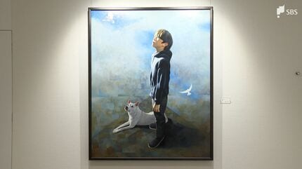 歌手の故・八代亜紀さんが師事 市川元晴さんの個展「風の情景