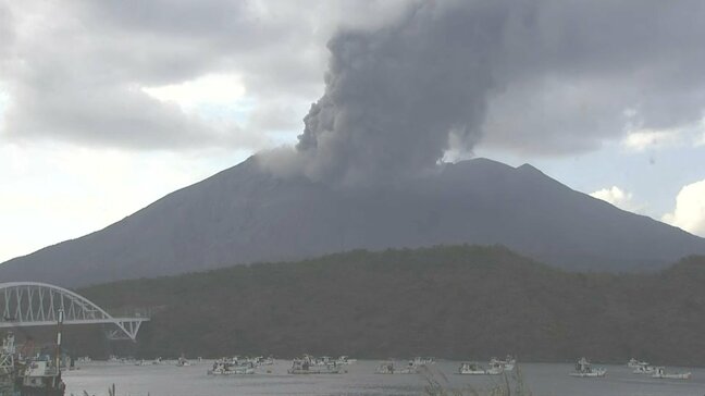 桜島で噴火　噴煙1000ｍ【今夜～あすの降灰予報】鹿児島|TBS NEWS DIG