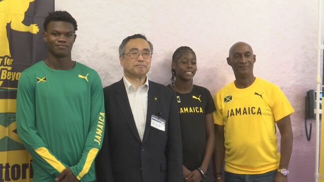 ジャマイカ陸上チームの高校生選手 大会出場を鳥取市長に報告 チームは9月に世界陸上事前キャンプ|TBS NEWS DIG