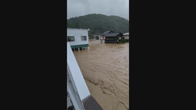 「移動販売車が見当たらない」 濁流が町を飲み込む…町唯一のスーパーが撮影した映像|TBS NEWS DIG