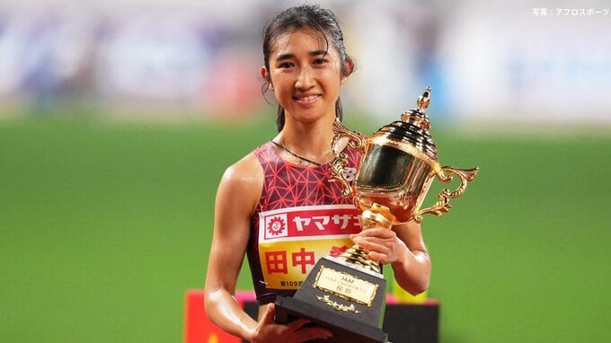 田中希実、5000mを14分59秒02の大会新で4年連続5回目の優勝　4大会連続の世界陸上代表内定【陸上・日本選手権】|TBS NEWS DIG