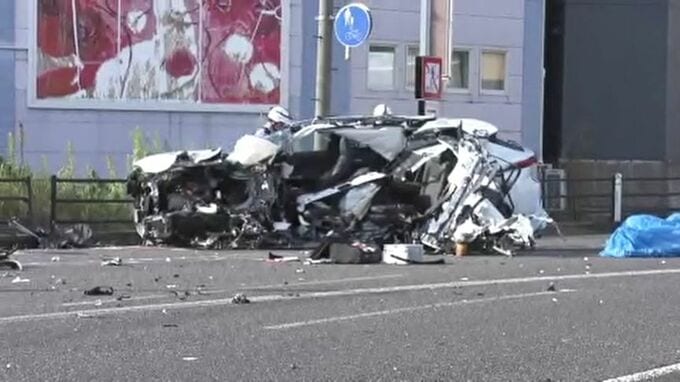 23歳の会社員男性運転　乗用車が信号柱に激突大破　1人死亡1人重傷　福島・郡山市　|　福島のニュース│TUF