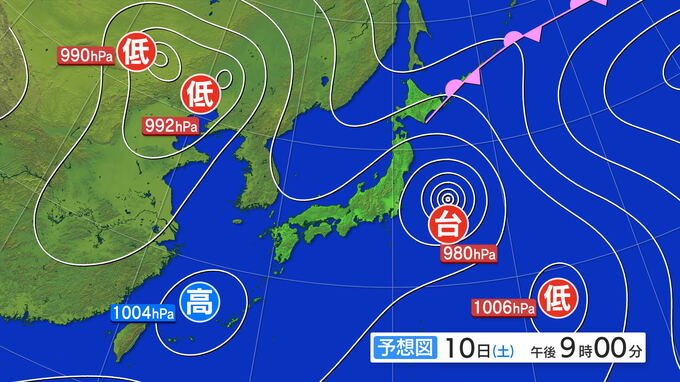 高気圧が日本海にあり停滞　台風5号は日本の東を北へ進む　11日、12日の見込みも　天気概況（岩手）　|　IBC NEWS | IBC岩手放送
