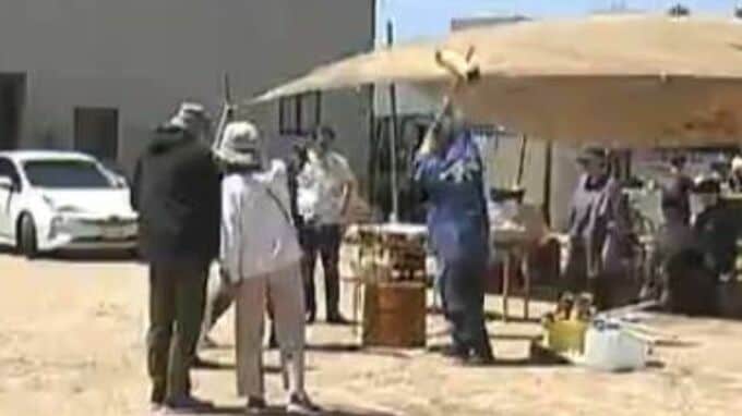 防災を身近に感じてもらい意識を高めてもらう炊き出し予行演習「ふるまいもちつき大会」【岡山】|TBS NEWS DIG