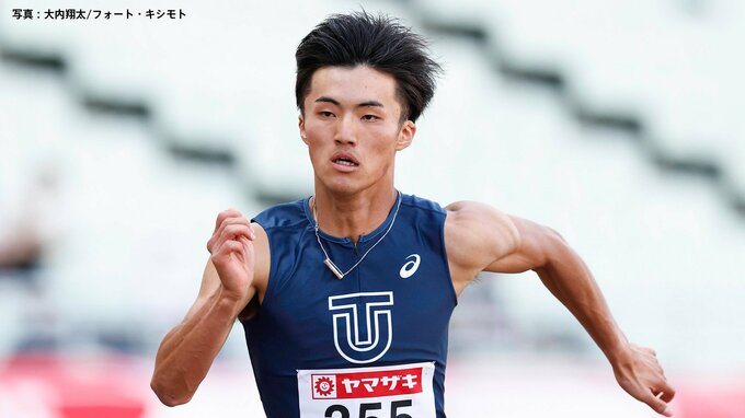 インカレ男子100m 世陸代表・栁田大輝が10秒18で初優勝 日本選手権7位の 灰玉平侑吾は転倒し担架で運ばれる|TBS NEWS DIG