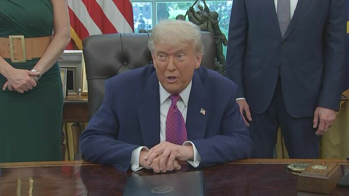 トランプ大統領「日本語を話していたかも」　第二次世界大戦の勝利の意義の強調で　14日の軍事パレードへの抗議には強制排除を示唆|TBS NEWS DIG