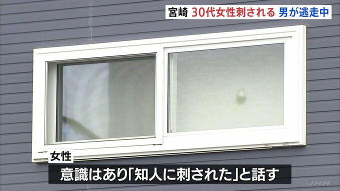 帰宅した30代女性が室内にいた男に刺される　男は逃走中　女性は「知人に刺された」と話す　宮崎・新富町|TBS NEWS DIG