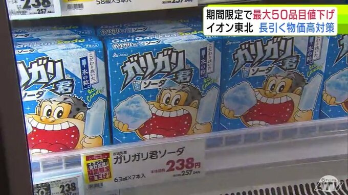 「値下げしてもらうと助かります」この時期食べたくなる…アイスや飲料など最大50品目を期間限定で値下げ　イオン東北　物価高続く中 夏休みの家計負担を減らす|TBS NEWS DIG