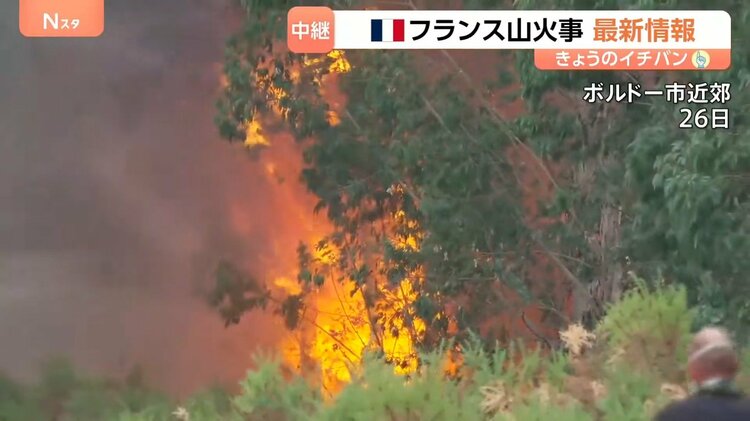 焼失面積は東京23区超え…フランスで猛威ふるう山火事 「高温×乾燥」が