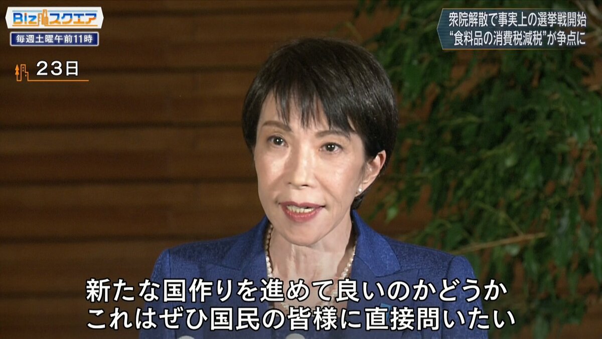 消費税減税でも「買う値段は安くならない」ワケとは？減税公約で長期金利は急騰【Bizスクエア】（TBS NEWS  DIG）｜ｄメニューニュース（NTTドコモ）