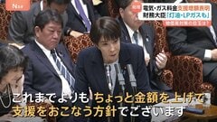 “電気・ガス料金”支援　高市総理「これまでよりも金額を上げる方針」と明言　片山財務大臣「灯油・LPガスも」支援の幅を広げる考え　参院予算委| TBS CROSS DIG with Bloomberg
