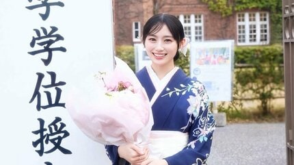乃木坂46・川﨑桜 】 立教大学卒業を報告 楽屋でレポート、新幹線で