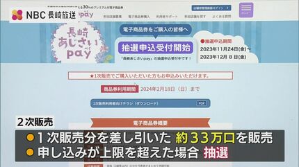 5000円で6500円分購入可能 プレミアム付電子商品券の2次販売 購入