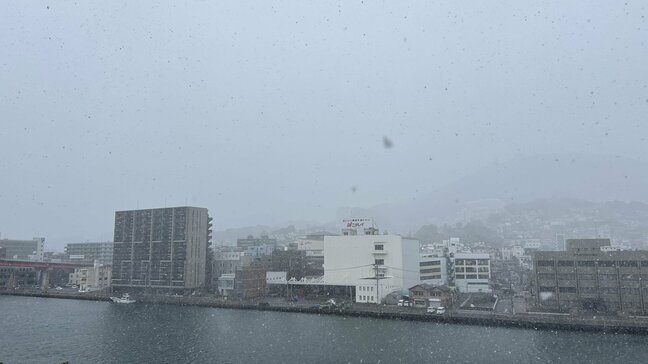 長崎市内では屋根にうっすらと雪　今後の雪の見通し|TBS NEWS DIG