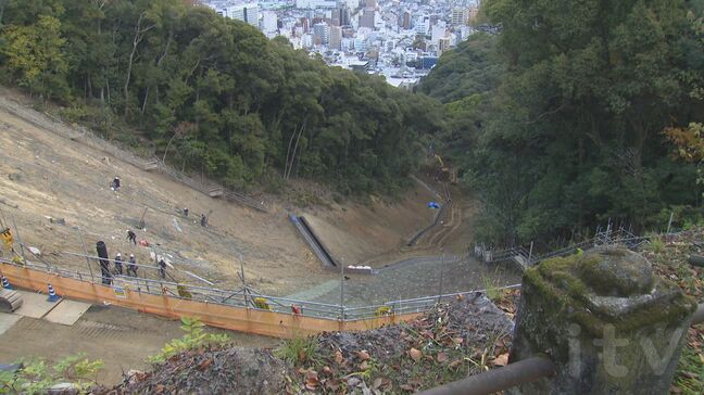 松山城・城山土砂災害から約1年半 復旧の現在地は 写真で見る工事の進捗状況【愛媛】|TBS NEWS DIG