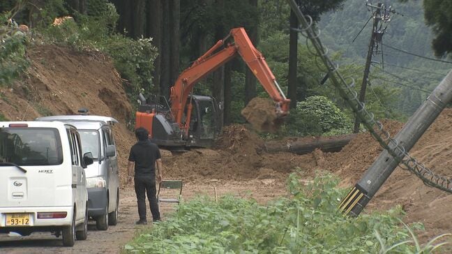 氷見市の上原集落で9日ぶりに “孤立解消” 市内すべての孤立集落が解消へ 土砂崩れなどで道路が通行止めに【富山県】|TBS NEWS DIG