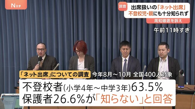 不登校者の63.5%が「ネット出席を知らない」オンライン学習が出席扱いとなる制度に「絵に描いた餅」の指摘も|TBS NEWS DIG