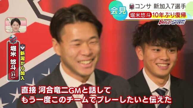 【コンサドーレ】新加入7選手がお披露目　10年ぶりに古巣復帰、堀米悠斗選手　「新札幌がきれいになったなぁ」　チームは沖縄キャンプを経て2月の特別大会に照準|TBS NEWS DIG